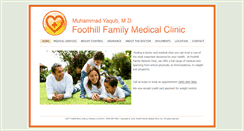 Desktop Screenshot of foothillfamilymedicalclinic.com
